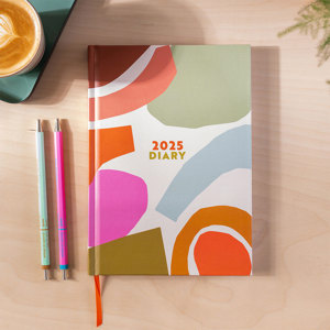 Good Tuesday 2025 Diary A5 Hardcover Week to View Organic Paper Shapes